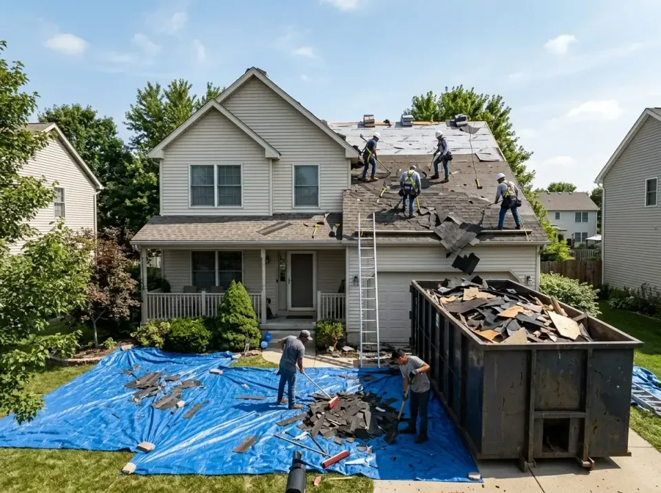 roof-replacement-debris-remova-004 — frequently asked questions, Cheapest Dumpster Rentals in Lakewood, IL